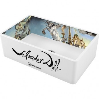 Мойка OMOIKIRI MIKURA 76-DALI ART COLLECTION Natceramic/white Мойка OMOIKIRI MIKURA 76-DALI ART COLLECTION Natceramic/white